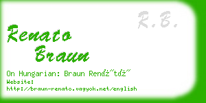 renato braun business card